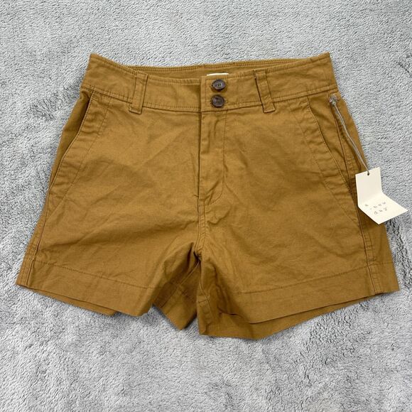 A New Day Everyday Shorts Womens 2 Multicolor Cotton Stretch High Rise Lot of 2 - Picture 5 of 16